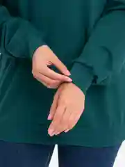 Тёмно-зелёный толстовка худи свитшот  женский