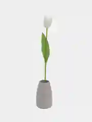 Белый искусственные цветы, тюльпаны