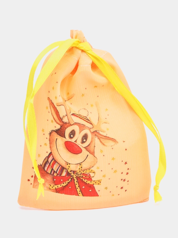 Мешочек новогодний, из органзы, "Олень"