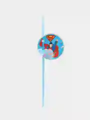 Superman, набор трубочек для коктейля, желтый лого, 6 шт