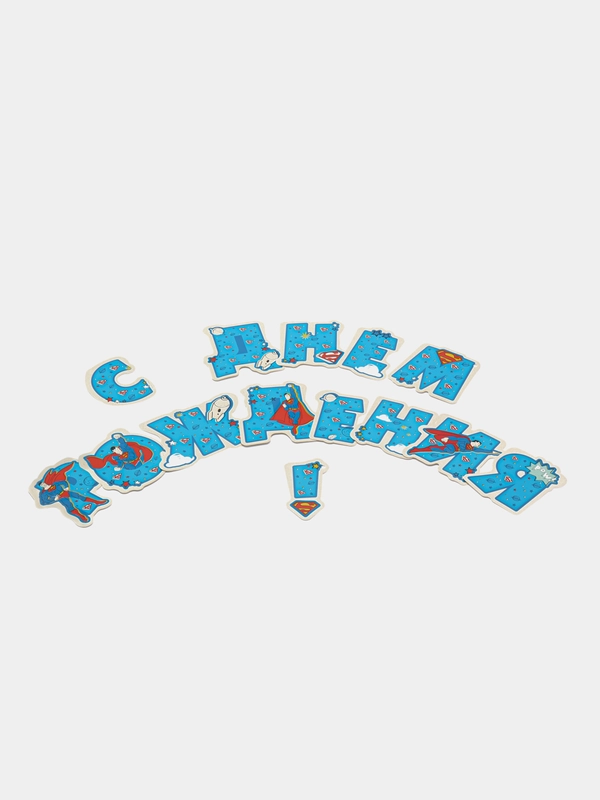 Superman, гирлянда поздравительная "С Днем рождения!", фигурная
