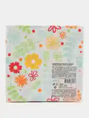 Салфетки бумажные трехслойные "Желтые цветы", 33*33 см, 20 шт