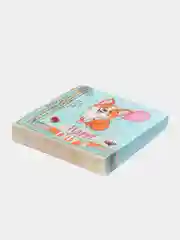 Салфетки бумажные трехслойные "Корги", 33*33 см, 20 шт