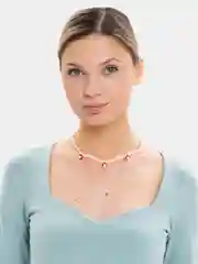 Ожерелье с мухоморами/ Чокер-цепочка из бисера с грибами
