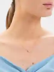 Желтый цепочка с подвеской "Сердце"