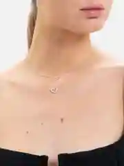 Серебряный цепочка с подвеской "Сердце"