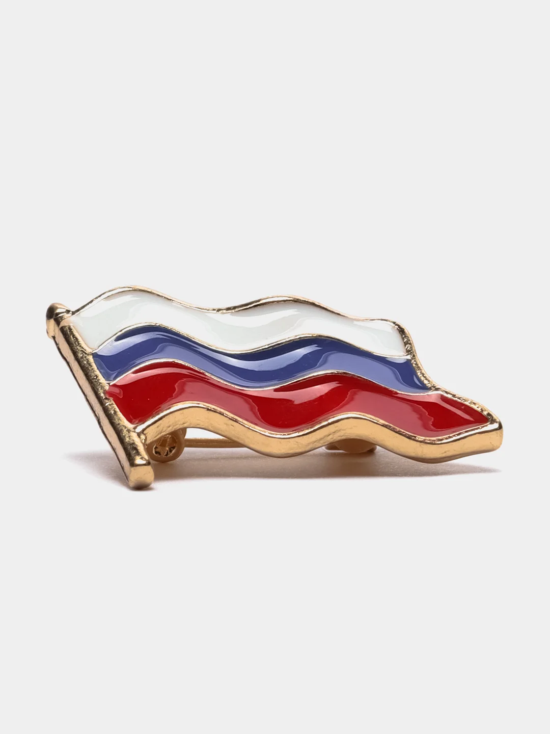 Брошь флаг России на булавке