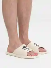 Молочный мужские шлепанцы