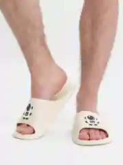 Молочный мужские шлепанцы