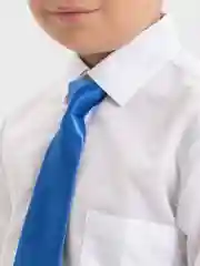 Синий галстук детский, на резинке