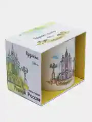 Кружка "Города России: Хабаровск. Успенский Собор", подарочная упаковка, 330 мл, фарфор