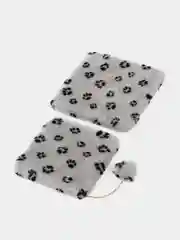 Серый меланж набор для кошек Меридиан "Кураж", с когтеточкой и игрушкой