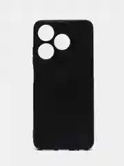 Черный чехол для Tecno Spark 10, Spark 10C силиконовый BROSCORP матовый тонкий с защитой камер