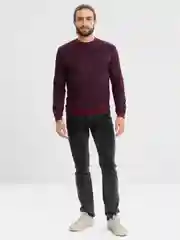 Бордовый лонгслив мужской