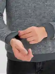 Серый лонгслив мужской