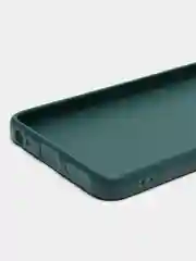 Тёмно-зелёный чехол для Tecno Spark 10, Spark 10C силиконовый BROSCORP матовый тонкий с защитой камер