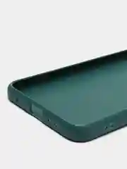 Тёмно-зелёный чехол BROSCORP для Xiaomi Redmi Note 12 4G матовый силиконовый тонкий, бортик вокруг камер
