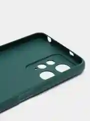 Тёмно-зелёный чехол BROSCORP для Xiaomi Redmi Note 12 4G матовый силиконовый тонкий, бортик вокруг камер