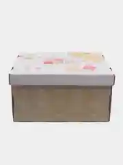 Золотой большая подарочная коробка, складная, 31 х 25 х 16 см