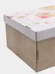 Золотой большая подарочная коробка, складная, 31 х 25 х 16 см