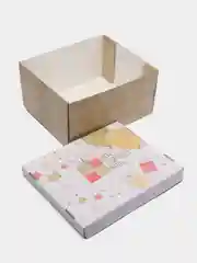 Золотой большая подарочная коробка, складная, 31 х 25 х 16 см