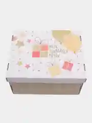 Золотой большая подарочная коробка, складная, 31 х 25 х 16 см
