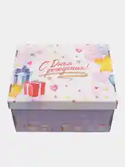 Коралловый большая подарочная коробка, складная, 31 х 25 х 16 см