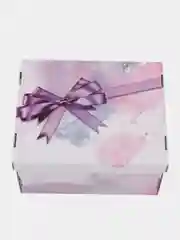 Фиолетовый большая подарочная коробка, складная, 31 х 25 х 16 см