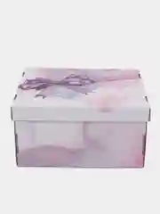 Фиолетовый большая подарочная коробка, складная, 31 х 25 х 16 см