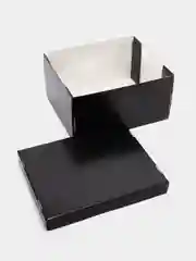 Черный большая подарочная коробка, складная, 31 х 25 х 16 см