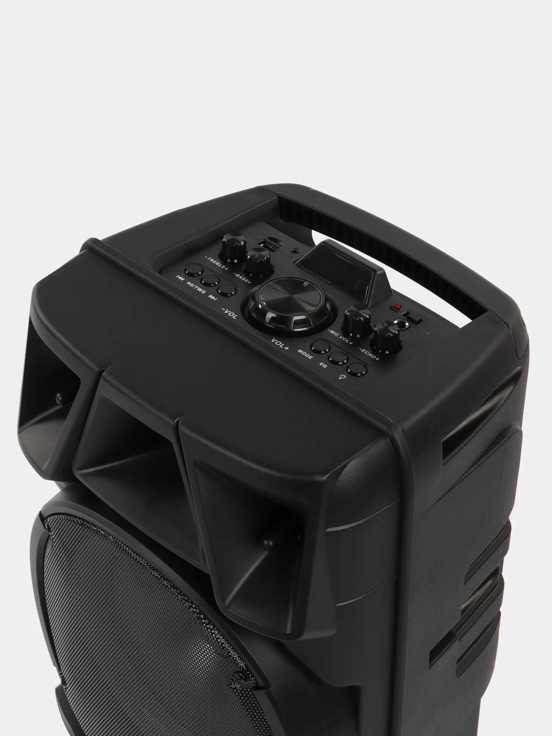 Черный портативная большая колонка ZQS-8210 с микрофоном, беспроводная, с Bluetooth и FM радио