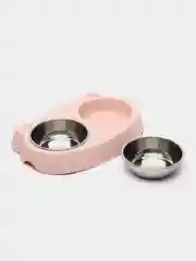 Бирюзовый миска для кошек и животных, двойная