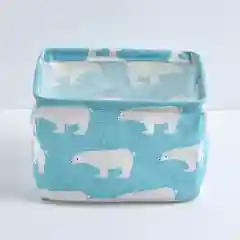 Голубой ящик, коробка, корзина для хранения из ткани, органайзер