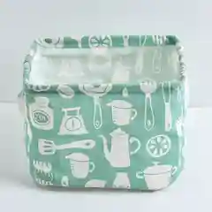Тёмно-бирюзовый ящик, коробка, корзина для хранения из ткани, органайзер