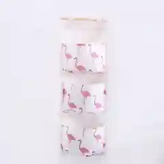 Вишнёвый подвесной органайзер, из ткани