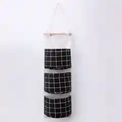 Черный подвесной органайзер, из ткани