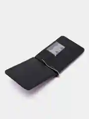 Черный зажим для денег с окошком
