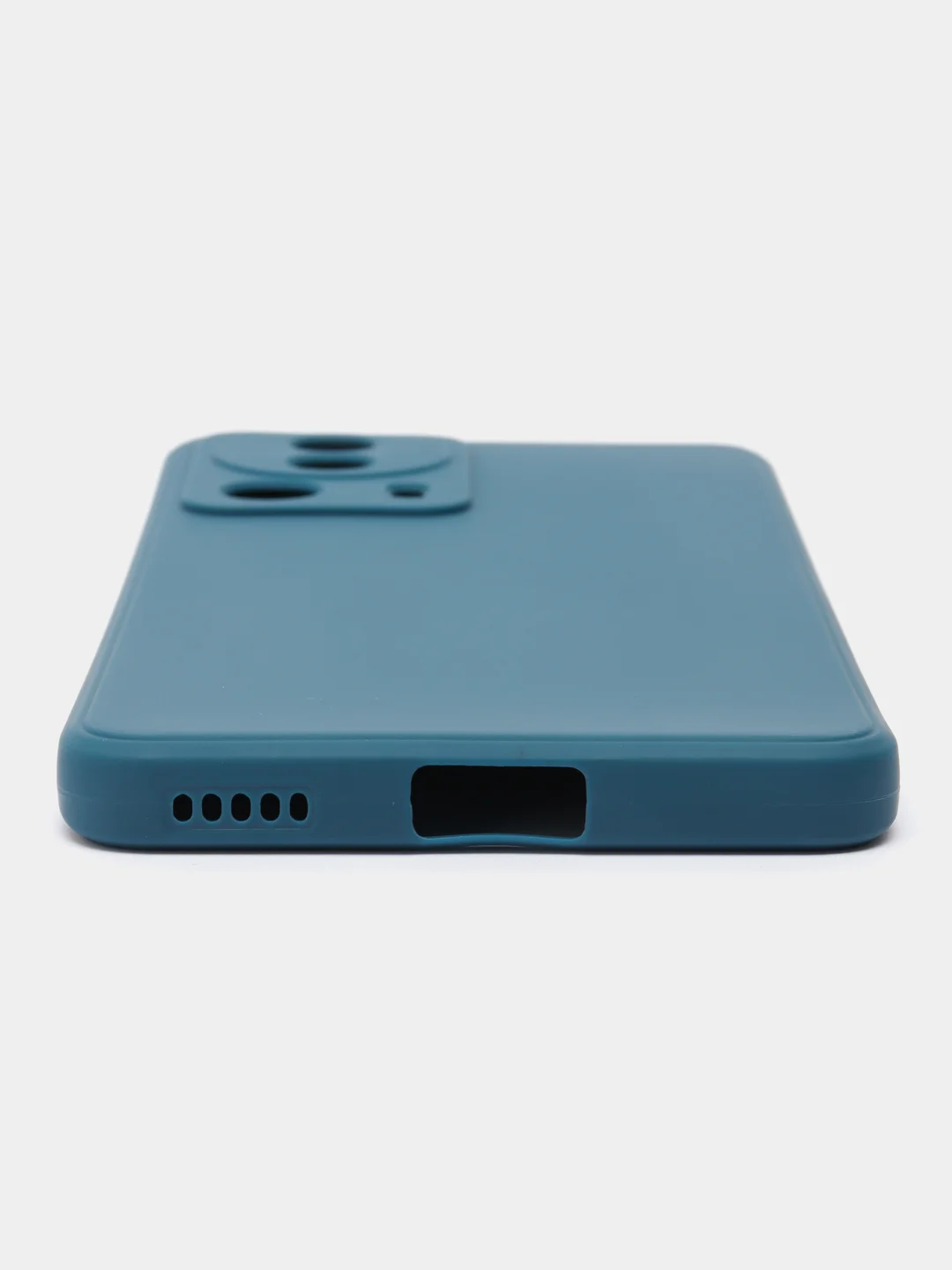 Синий чехол для Xiaomi 13 Lite силиконовый (Ксиоми 13 лайт), силиконовый, c защитой камеры
