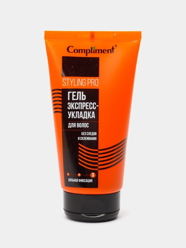 Гель для укладки волос Compliment STYLING PRO сильная фиксация без склеивания, 165 мл