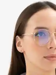 Белый округлые антибликовые декоративные очки