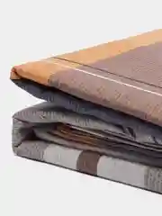 Коралловый меланж 1.5 спальное  постельное белье на резинке