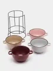 Белый супница, 4 штуки