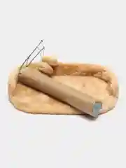 Бежевый спальное место с когтеточкой для кошек