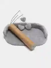 Серый спальное место с когтеточкой для кошек