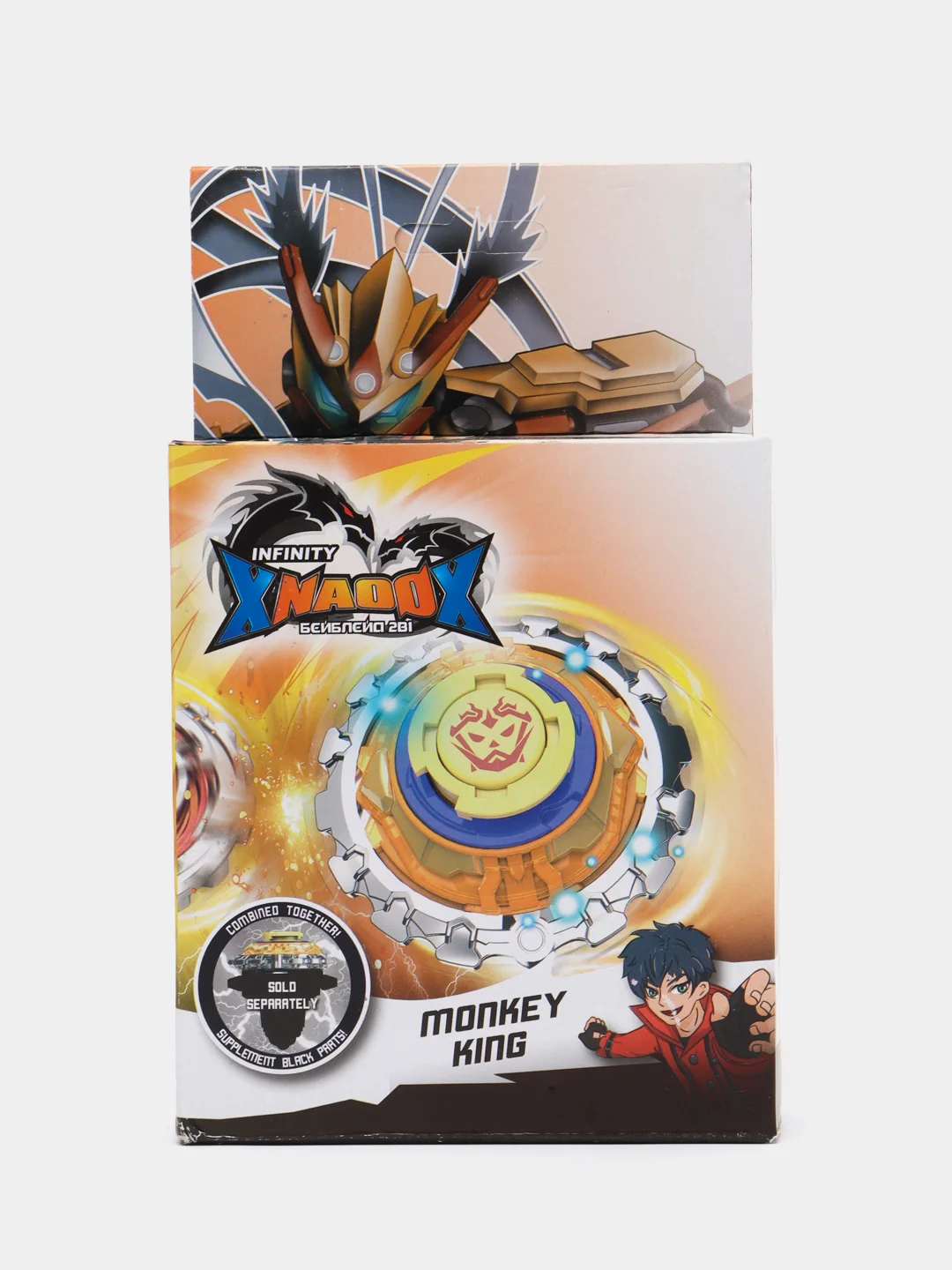 Оранжевый волчок BeyBlade (Инфинити Надо) с пусковым устройством