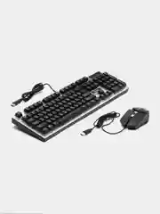 Набор проводной игровой Hoco GM18 клавиатура + мышь, подсветка EN / RU
