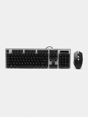 Набор проводной игровой Hoco GM18 клавиатура + мышь, подсветка EN / RU