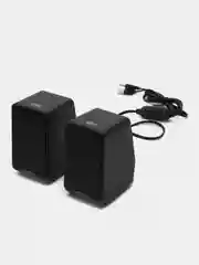 Колонки 2.0 Lenovo TS38, USBпит, RGB, рег.гром, чёрные