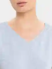 Бежевый топ женский вязаный, футболка