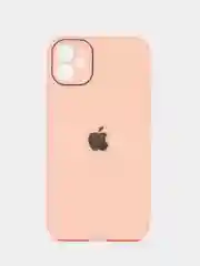 Пудровый чехол стеклянный для iPhone (Айфон) 11 с защитой камеры